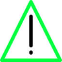 download Warning Sign clipart image with 135 hue color