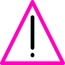download Warning Sign clipart image with 315 hue color
