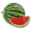 download Water Melon clipart image with 0 hue color