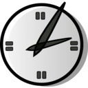download Analog Clock clipart image with 90 hue color