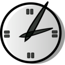 download Analog Clock clipart image with 135 hue color