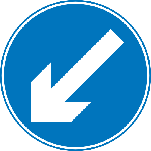 Roadsign Keep Left