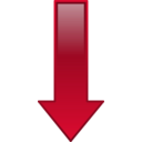 download Arrow Down Cyan clipart image with 180 hue color