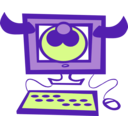 download Cow Computer clipart image with 45 hue color