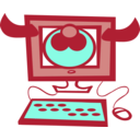 download Cow Computer clipart image with 135 hue color