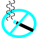 download No Smoking clipart image with 180 hue color