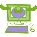 download Cow Computer clipart image with 225 hue color