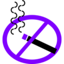 download No Smoking clipart image with 270 hue color