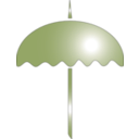 download Umbrella Icon clipart image with 135 hue color