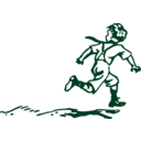 download Running Boy clipart image with 315 hue color