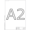 download Eskd Paper Format A2 Vertical clipart image with 270 hue color