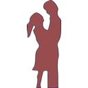 download Couple clipart image with 90 hue color