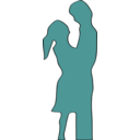 download Couple clipart image with 270 hue color