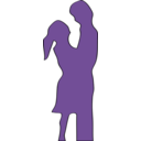 download Couple clipart image with 0 hue color