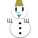 download Snowman clipart image with 180 hue color