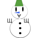 download Snowman clipart image with 225 hue color