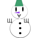download Snowman clipart image with 270 hue color