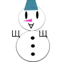 download Snowman clipart image with 315 hue color