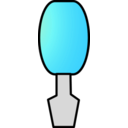 download Screwdriver clipart image with 315 hue color