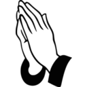 download Praying Hands clipart image with 225 hue color