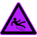 download Signs Hazard Warning clipart image with 225 hue color