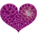 download Red Heart clipart image with 315 hue color