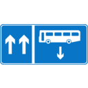 Roadsign Bus Opposite