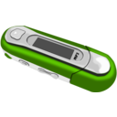 download A Red Old Style Mp3 Player clipart image with 90 hue color