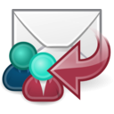 download Tango Mail Reply All clipart image with 135 hue color