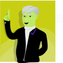 download Speaking Man clipart image with 45 hue color