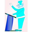 download Santa 2 clipart image with 180 hue color
