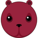 download Cute Bear Head clipart image with 315 hue color