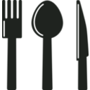 download Kitchen Icon Knife Spoon Fork clipart image with 135 hue color