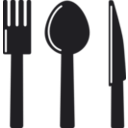 download Kitchen Icon Knife Spoon Fork clipart image with 270 hue color