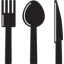 download Kitchen Icon Knife Spoon Fork clipart image with 315 hue color