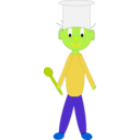 download Cook clipart image with 45 hue color