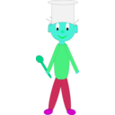 download Cook clipart image with 135 hue color