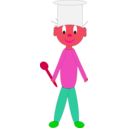 download Cook clipart image with 315 hue color