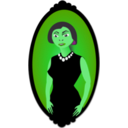 download Women Portrait In Red clipart image with 90 hue color