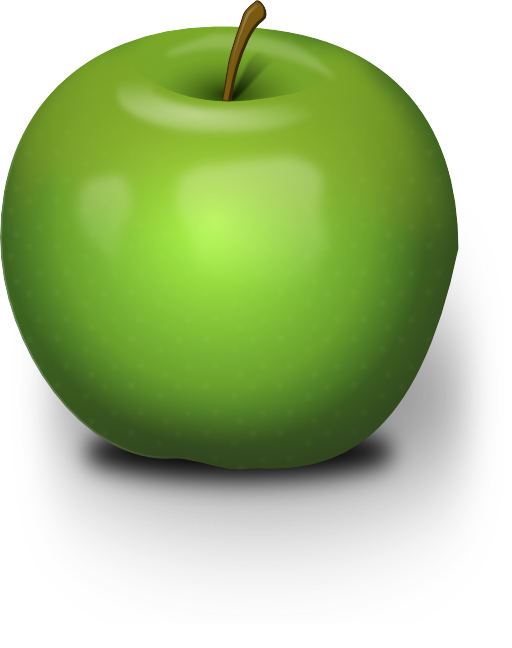 Photorealistic Green Apple