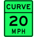 download Curve Speed 20 clipart image with 90 hue color