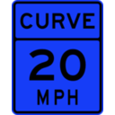 download Curve Speed 20 clipart image with 180 hue color