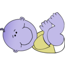 download Baby Boy Lying clipart image with 225 hue color
