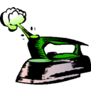 download Steam Iron clipart image with 90 hue color