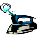 download Steam Iron clipart image with 180 hue color