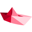 download Paper Boat clipart image with 180 hue color