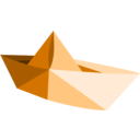 download Paper Boat clipart image with 225 hue color