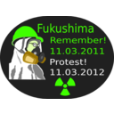 download Fukushima Protest 2012 clipart image with 45 hue color