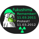 download Fukushima Protest 2012 clipart image with 90 hue color