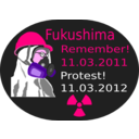 download Fukushima Protest 2012 clipart image with 270 hue color